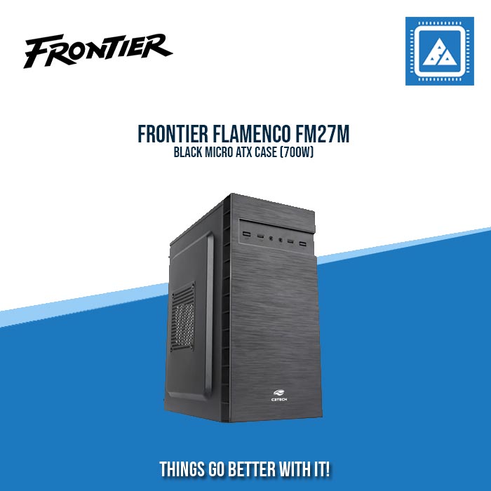 FRONTIER FLAMENCO FM27M BLACK MICRO ATX CASE (700W) FRONTIER FLAMENCO FM27M BLACK MICRO ATX CASE (700W)